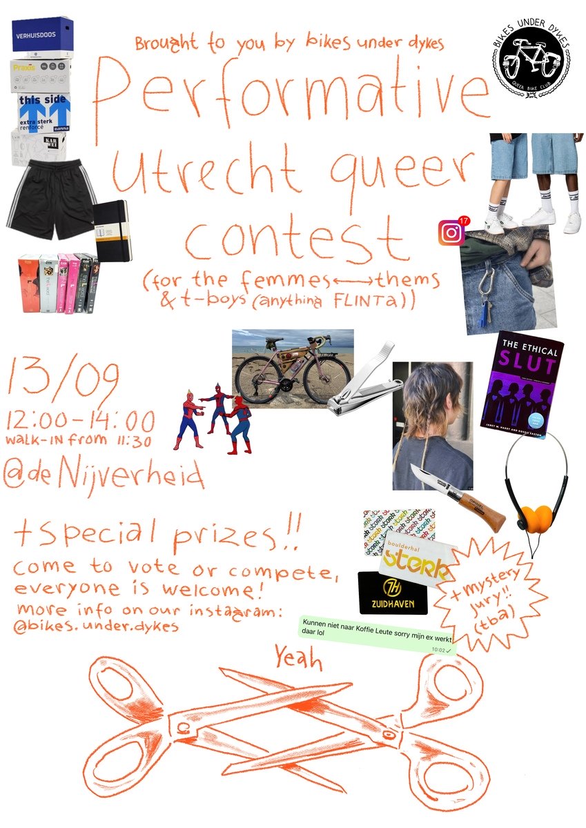 Performative Utrecht-Queer contest (Bikes under Dykes)